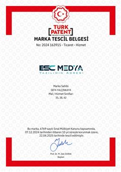 ESC Medya marka tescil belgesi